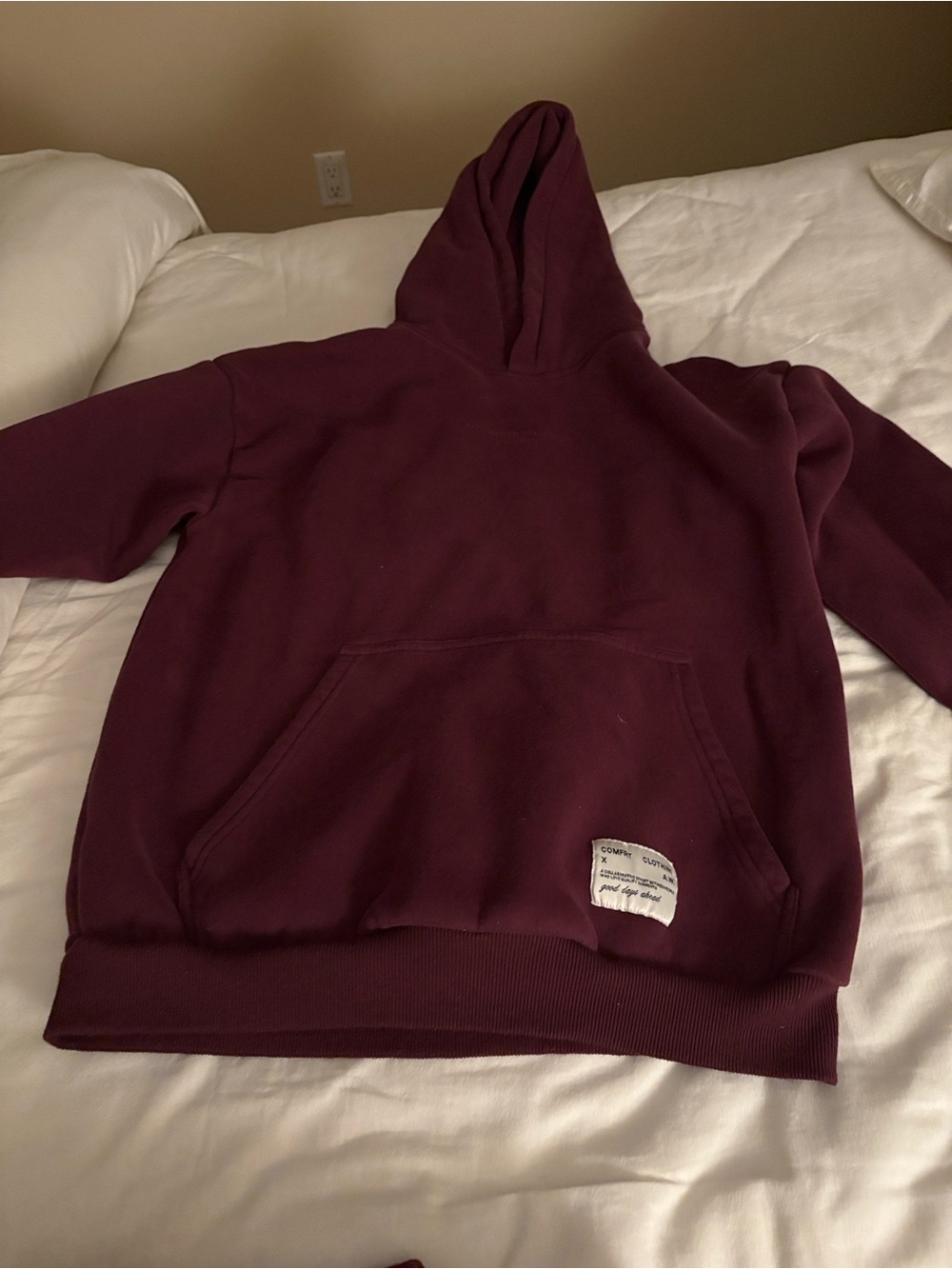 Cozy Maroon Hoodie Sweatshirt - Classic Pullover